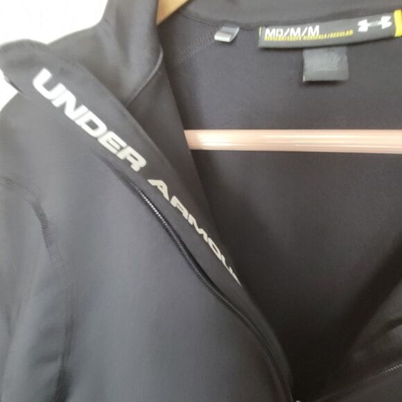 Under Armour Coldgear Storm Men's Long-Sleeve 1/4-Zip Jacket Blacl Medium - Picture 4 of 6